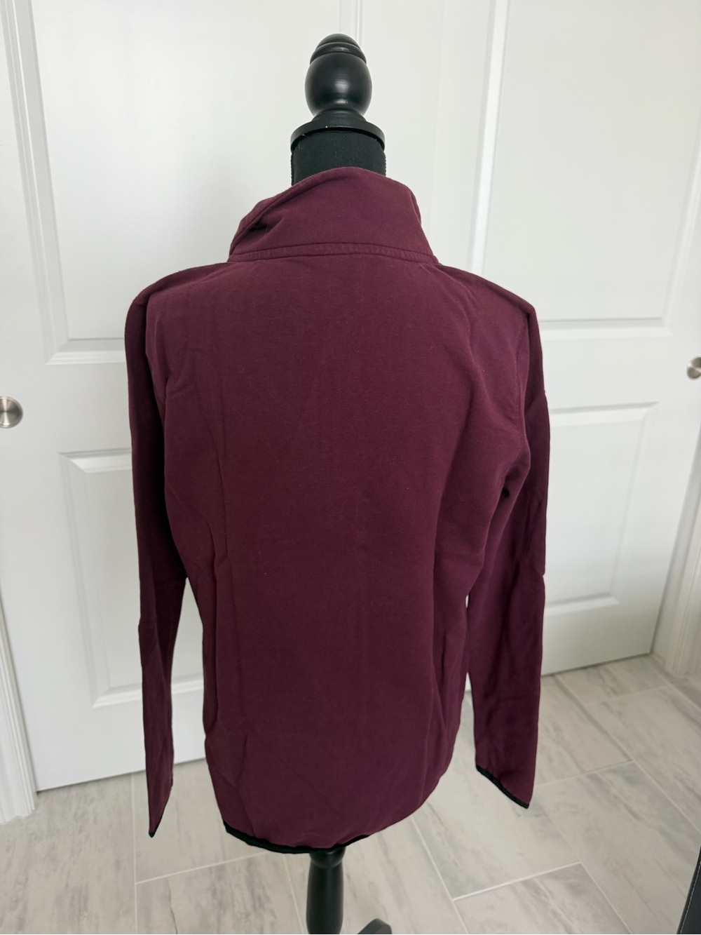 PINK Victoria's Secret Half-Zip Pullover Sweater in Plum - Picture 7 of 7
